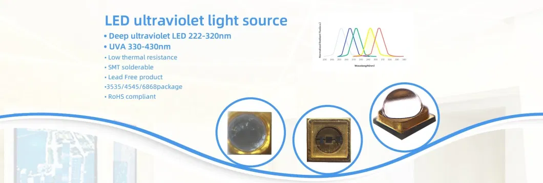 UV LED Module 3535 1W UV LED 305nm 310nm 311nm 308nm 300nm UVB LED Chip with Star PCB