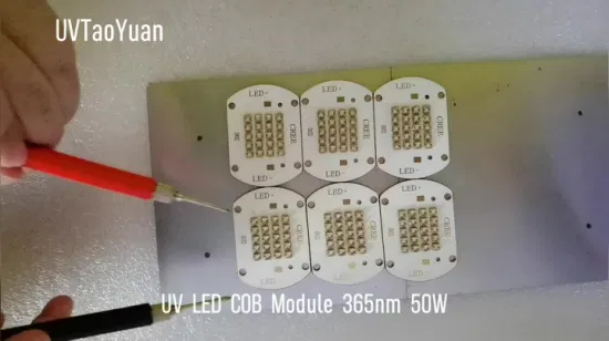 UVA-LED Hochleistungs-UV-LED 50 W 365/385/395/400/405 nm 50 W 60 °/120 °