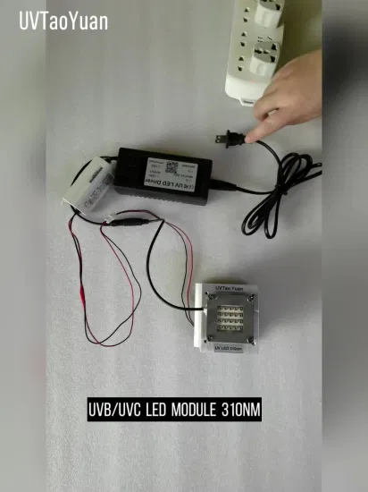 308 nm UVB-LED-Modul mit hoher Leuchtkraft für die Hautbehandlung, 255/265/275/285/290/295/308/310/320/340 nm verfügbar